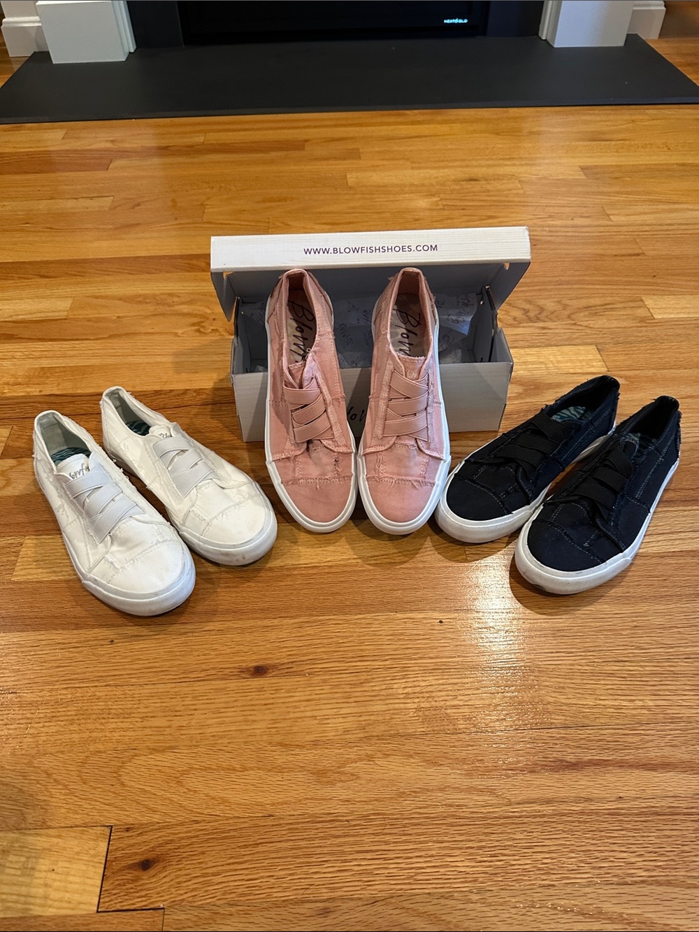Blowfish Pink Slip-On Canvas Sneakers